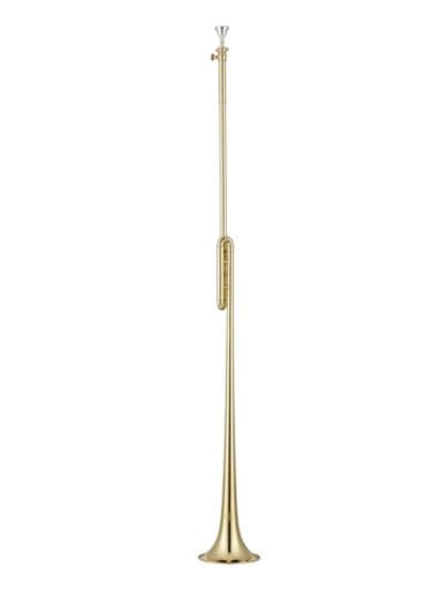John Packer Bb Post Horn - gold lacquer