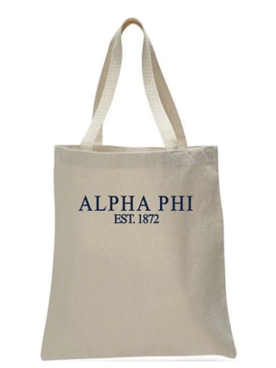 Simple Tote - Alpha Phi