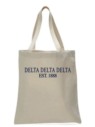 Simple Tote - Tri Delta