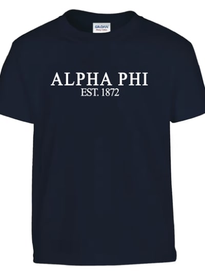 Navy T-Shirt (classic style) - Alpha Phi