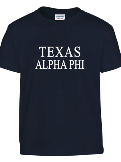 Navy T-Shirt (texas style)- Alpha Phi