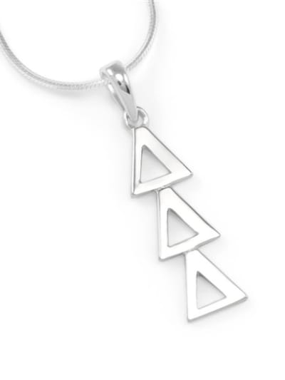 Sterling Lavalier - Tri Delta (charm only)
