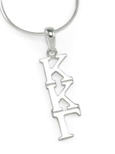 Sterling Lavalier - Kappa (charm only)