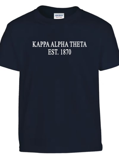 Navy T-Shirt (classic style) - Theta