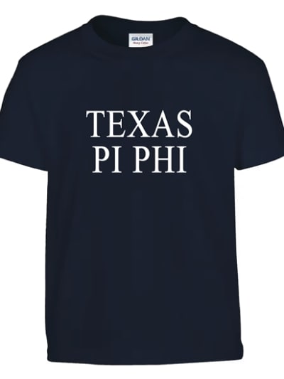 Navy T-Shirt (texas style)- Pi Phi