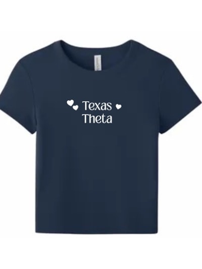 Navy Baby Tee - Texas SIMPLE - Theta