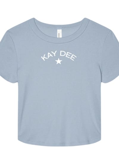 Lt Blue Baby Tee - Star - Kappa Delta