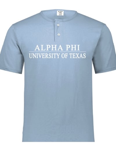 Lt. Blue Henley - Texas Line (White) - Alpha Phi