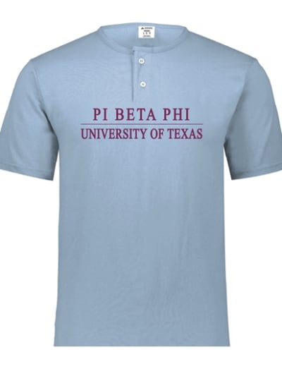 Lt. Blue Henley - Texas Line (Wine) - Pi Phi