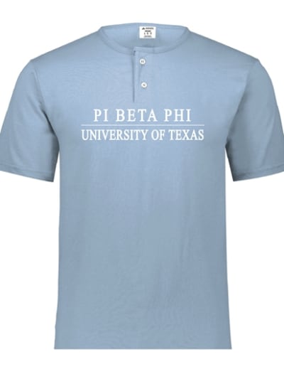 Lt. Blue Henley - Texas Line (White) - Pi Phi