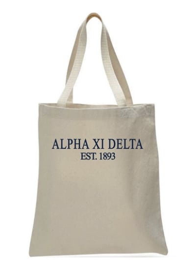 Simple Tote - Alpha Xi Delta
