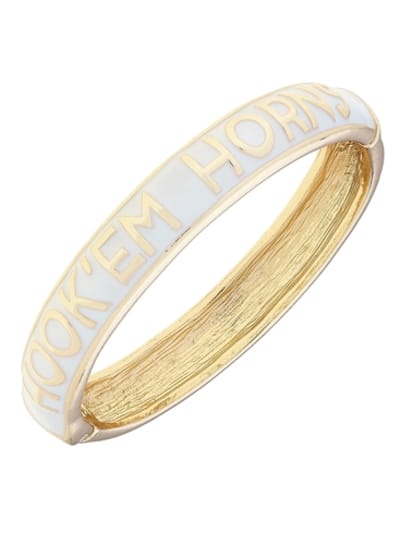 Hook 'Em Horns Hinge Bangle