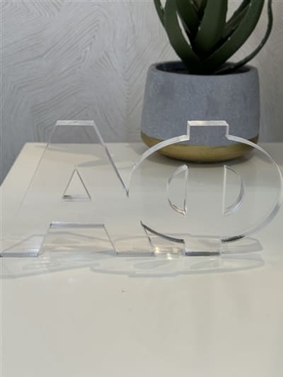 Acrylic Shelf Letters -  Alpha Phi