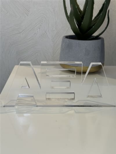Acrylic Shelf Letters -  Alpha Xi