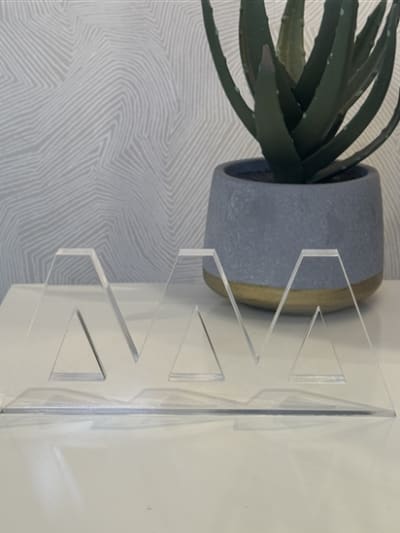 Acrylic Shelf Letters -  Tri Delta