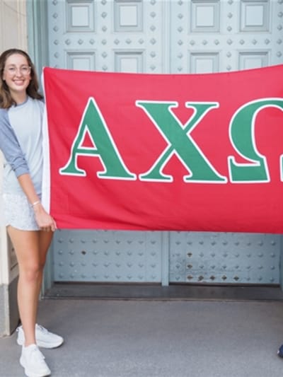 Alpha Chi Omega Sorority Flag