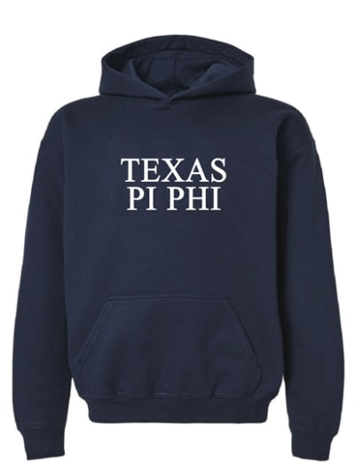 PBP-Navy Hoodie- Texas Style - Pi Phi
