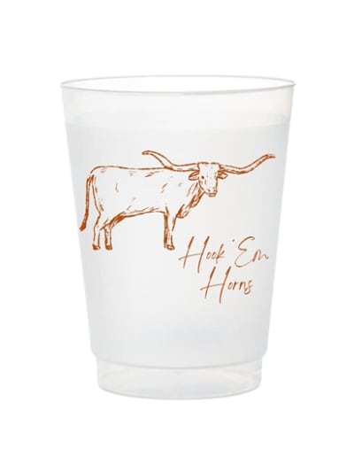 Flex Cups - Hook 'em w/ Longhorn Script
