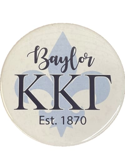 Baylor Kappa white Pin (3 inch)