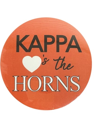 Kappa Loves B/O the Horns Pin (3 inch)