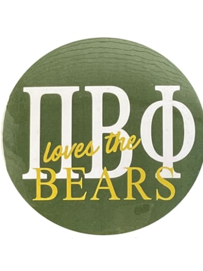 Baylor Pi Phi loves the Bears Pin (3 inch)