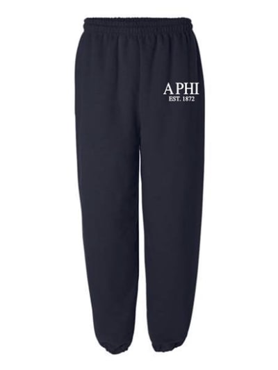 Navy Sweatpants (Classic Style) - Alpha Phi