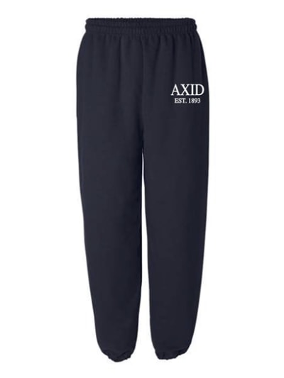 Navy Sweatpants (Classic Style) - Alpha Xi