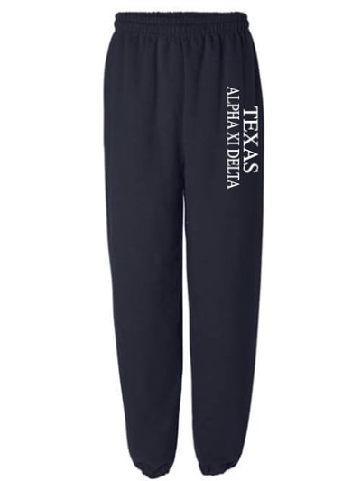 Navy Sweatpants (Texas Style) -  Alpha Xi