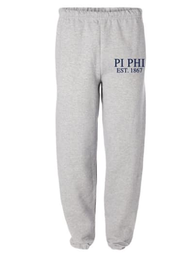Grey Sweatpants (Classic Style) - Pi Phi