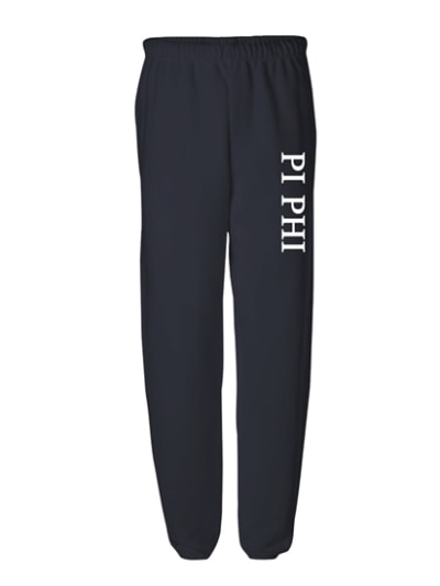 Navy Sweatpants (Classic Vertical) - Pi Phi
