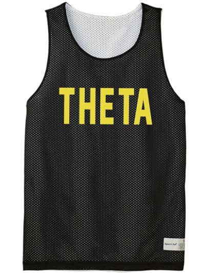 Sorority Mesh Jersey (Black) - Theta
