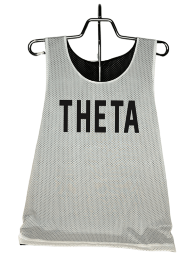 Sorority Mesh Jersey (White) - Theta