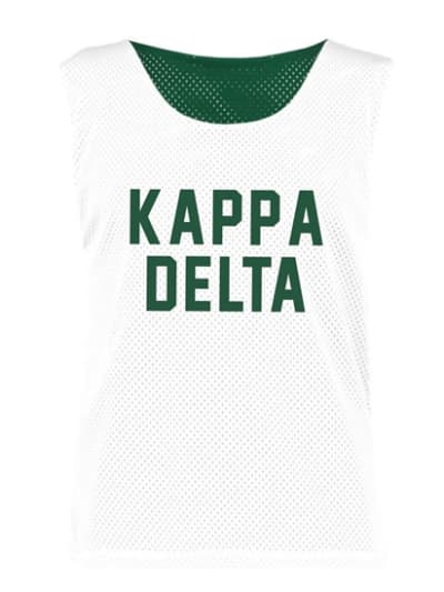 Sorority Mesh Jersey (White) - Kappa Delta
