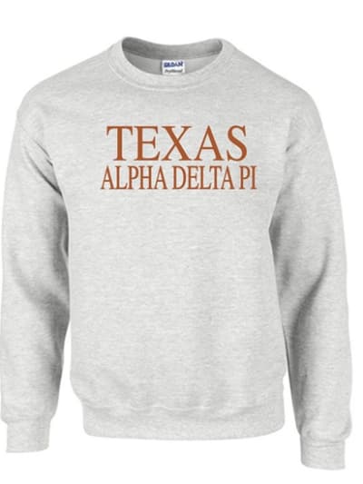 Grey Sweatshirt (Texas) - ADPi