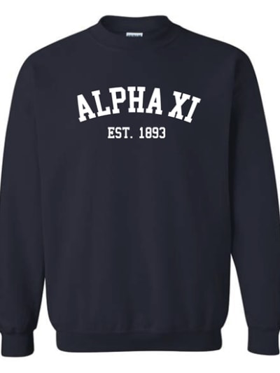 Navy Sweatshirt (Varsity)- AXiD
