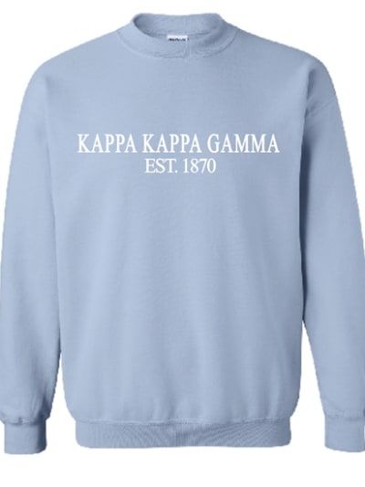 Blue Sweatshirt (Classic) - Kappa (White)