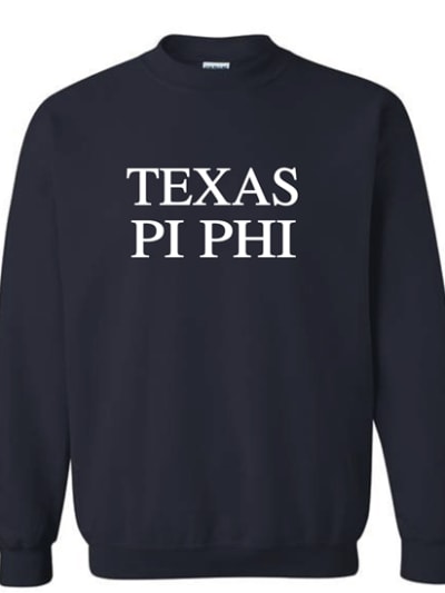 Navy Sweatshirt (Texas) - Pi Phi