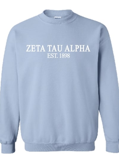 Lt. Blue Sweatshirt (Classic Style) -Zeta