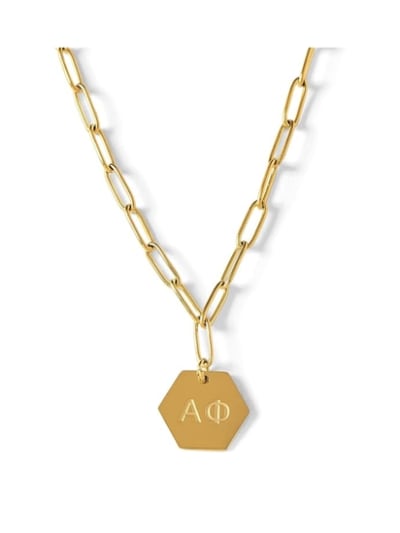 Paperclip Necklace - Alpha Phi