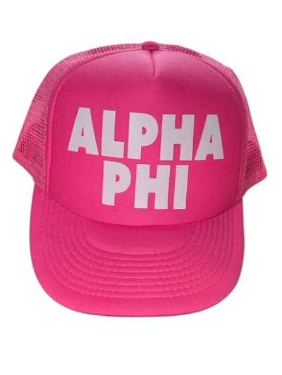Alpha Phi All Pink Trucker