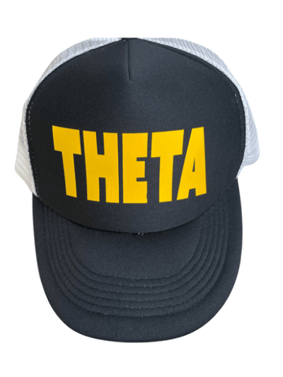 Theta Black-White Trucker with Gold