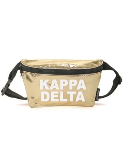 Gold Metallic Fanny - Kappa Delta