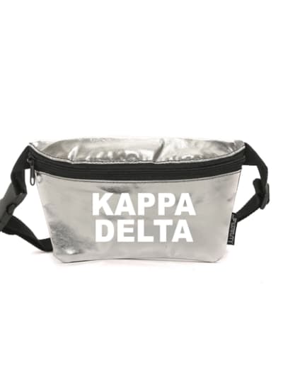 Silver Metallic Fanny - Kappa Delta