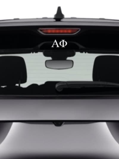 Alpha Phi Car Decal
