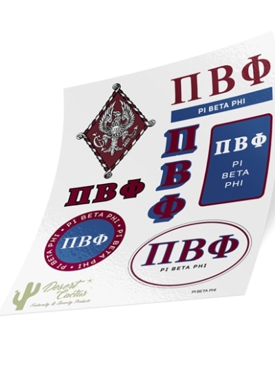 Traditional Stickers - Pi Phi