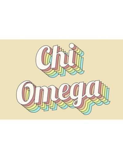 Retro Flag - Chi Omega