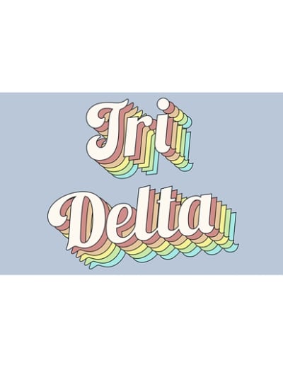 Retro Flag - Tri Delta