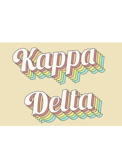 Retro Flag - Kappa Delta