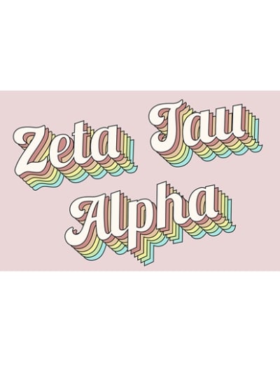Retro Flag - Zeta Tau Alpha