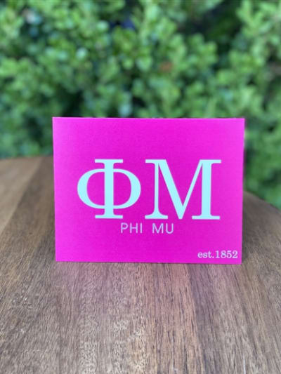 Phi Mu Notecards